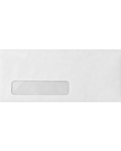 Neenah Classic CREST Solar White (24W/Eggshell) - No. 10 Poly Window Envelopes (4.125-x-9.5) - 2500 PK