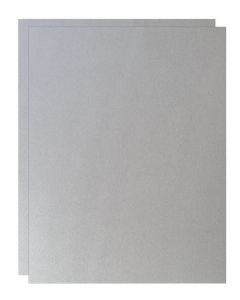 FAV Shimmer Pure Silver - 28X40 (72X102cm) Card Stock Paper  - 92lb Cover (250gsm) - 125 PK