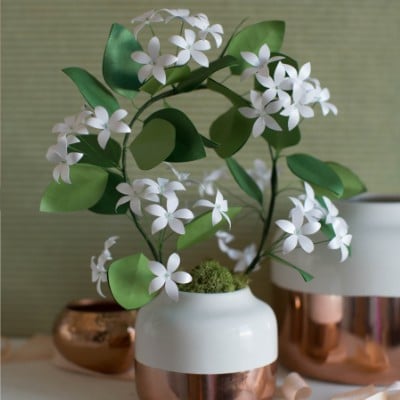 Metallic Paper Jasmine Plant